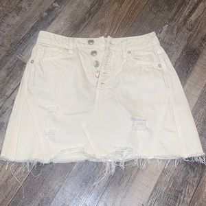 We the Free Distressed Bailey Denim Mini Skirt Women’s 24